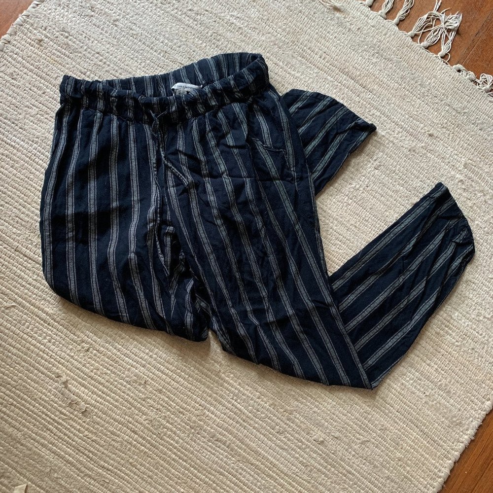 American Eagle Black Striped Pants (XS)